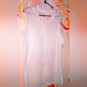 Hooded Swim Lace Coverup